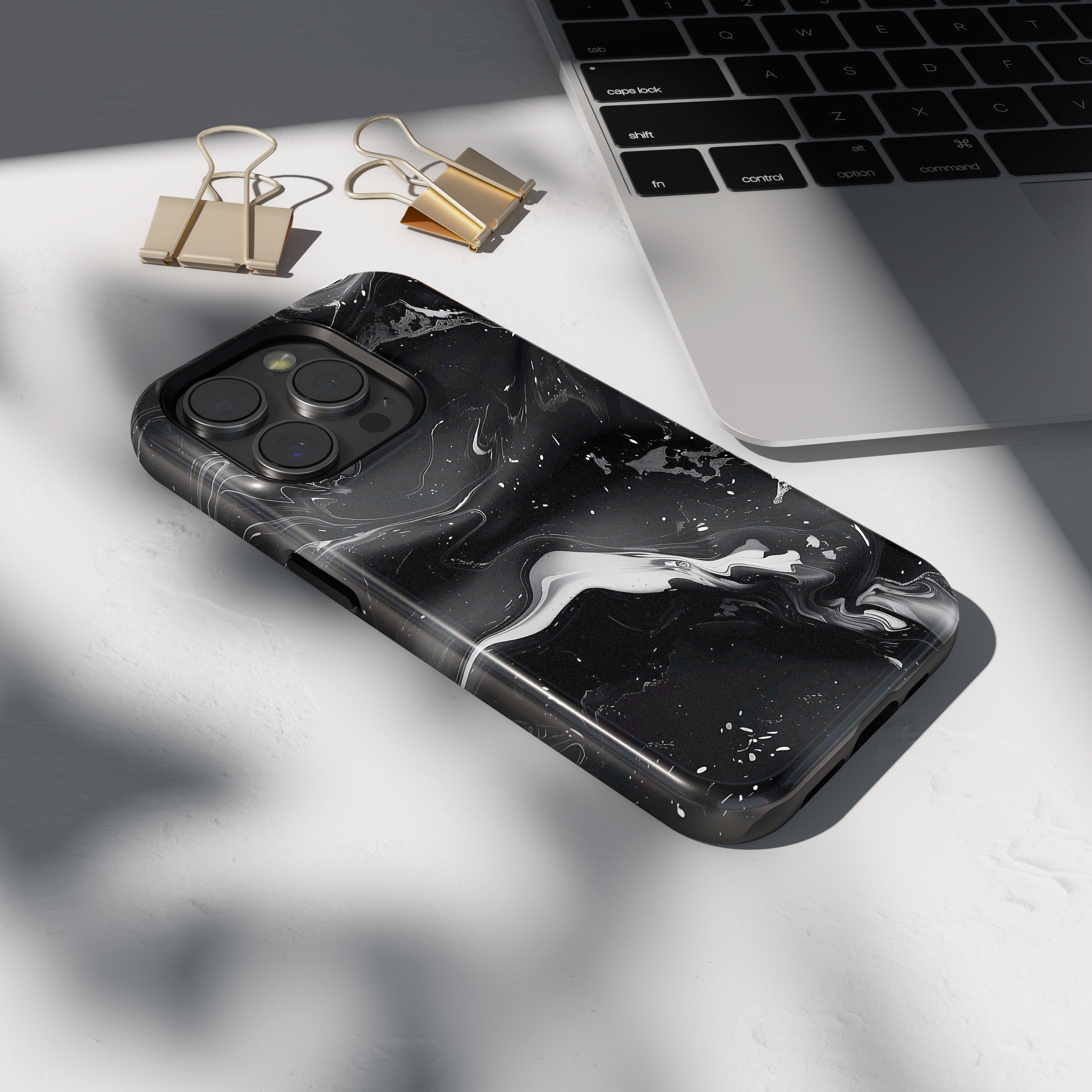 Custodia iPhone - MARMO NERO