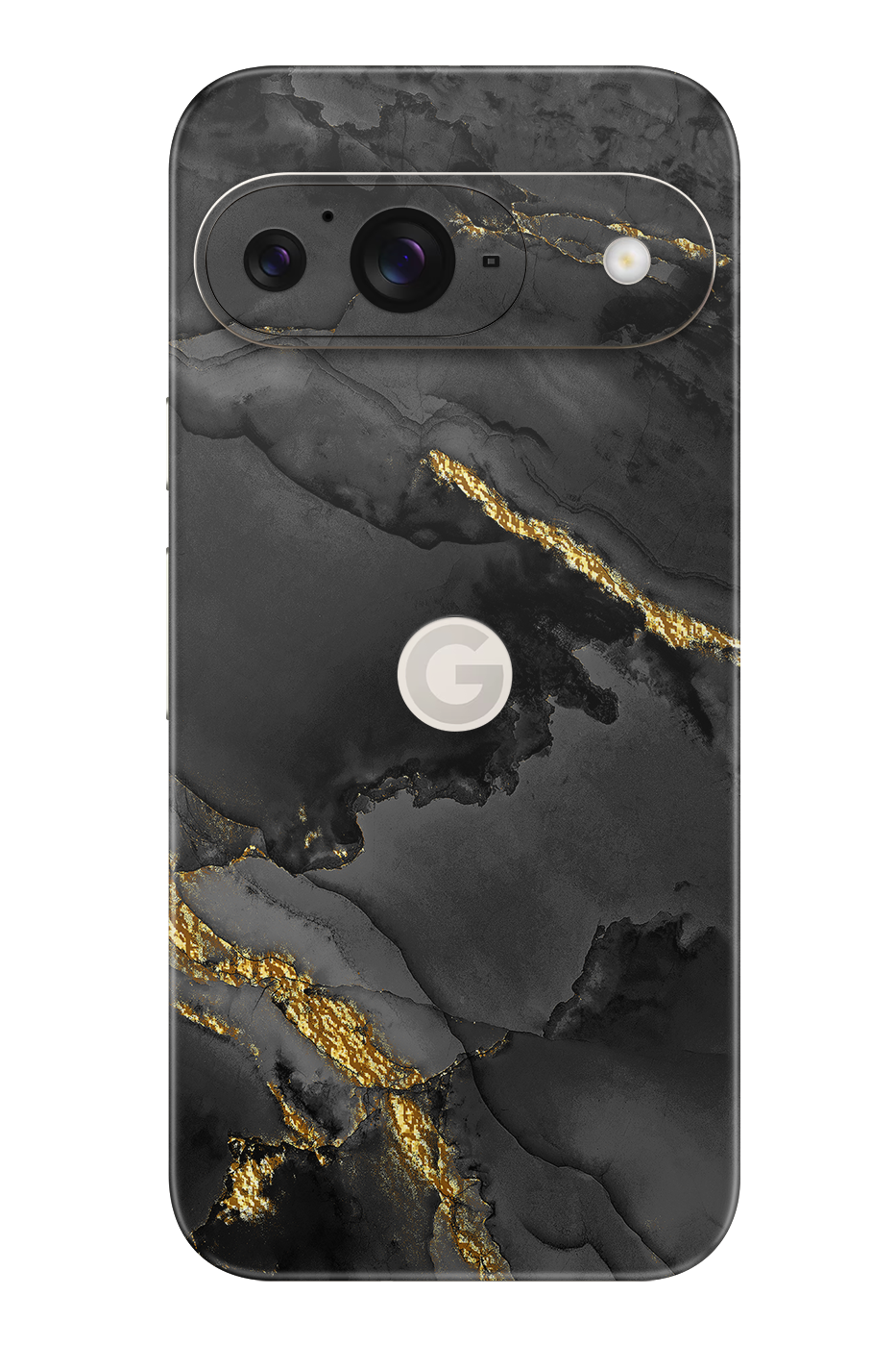 Skin Google Pixel - Nero con oro 22k