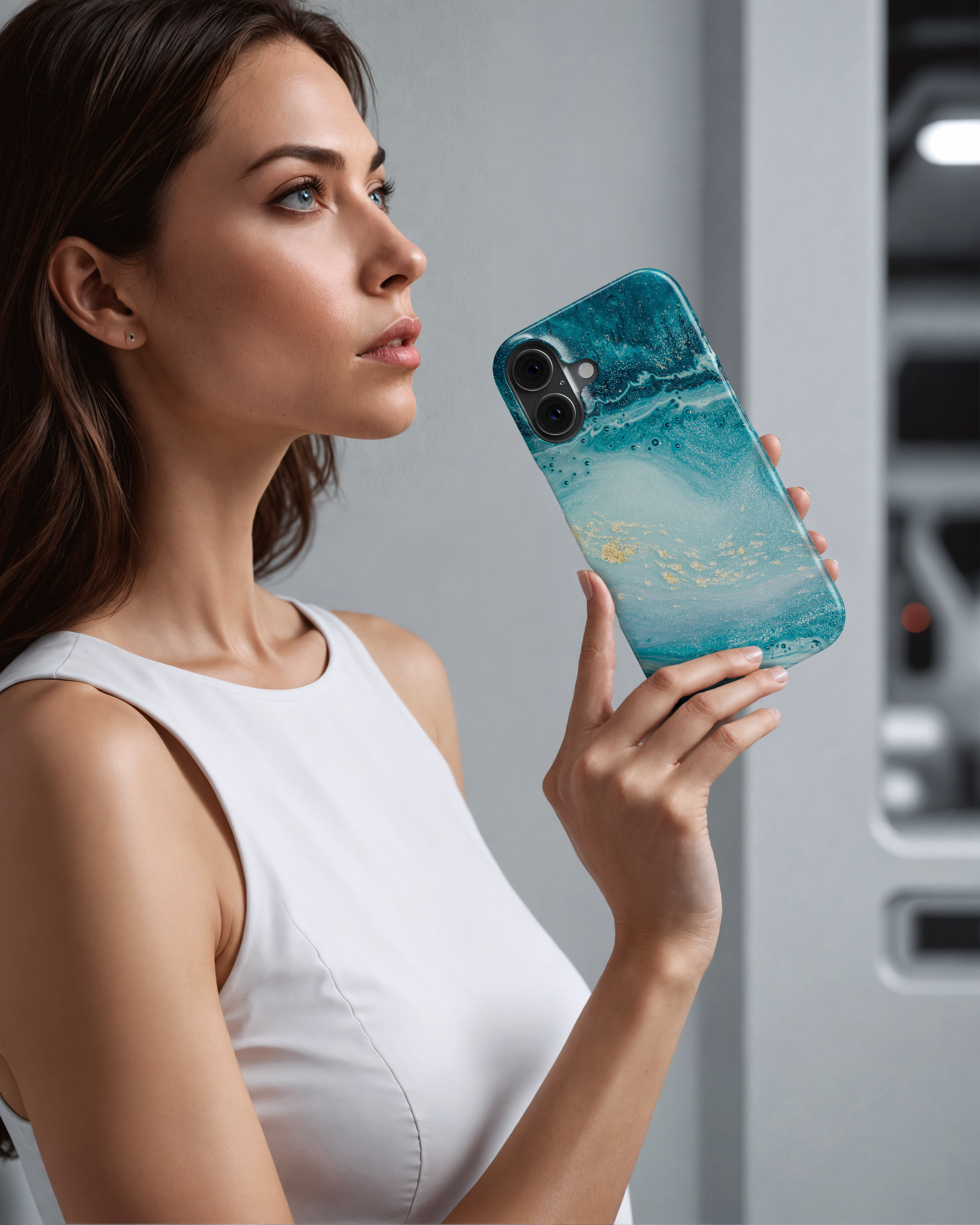 Custodia iPhone - Turchese