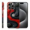 Skin iPhone - Red Black (mat)
