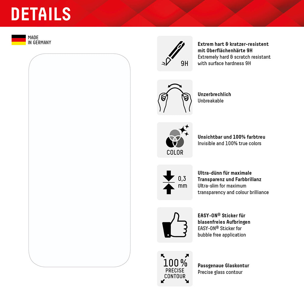 Folie ecran - Displex - Premium Smart FlexiGlass (iPhone e Samsung)