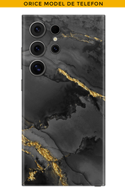 Skin QUALSIASI TELEFONO - Scuro con oro 22k