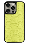 Husa iPhone - PIELE TEXTURA PITON neon