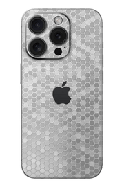Skin iPhone - Argento Nido d'Ape 3D